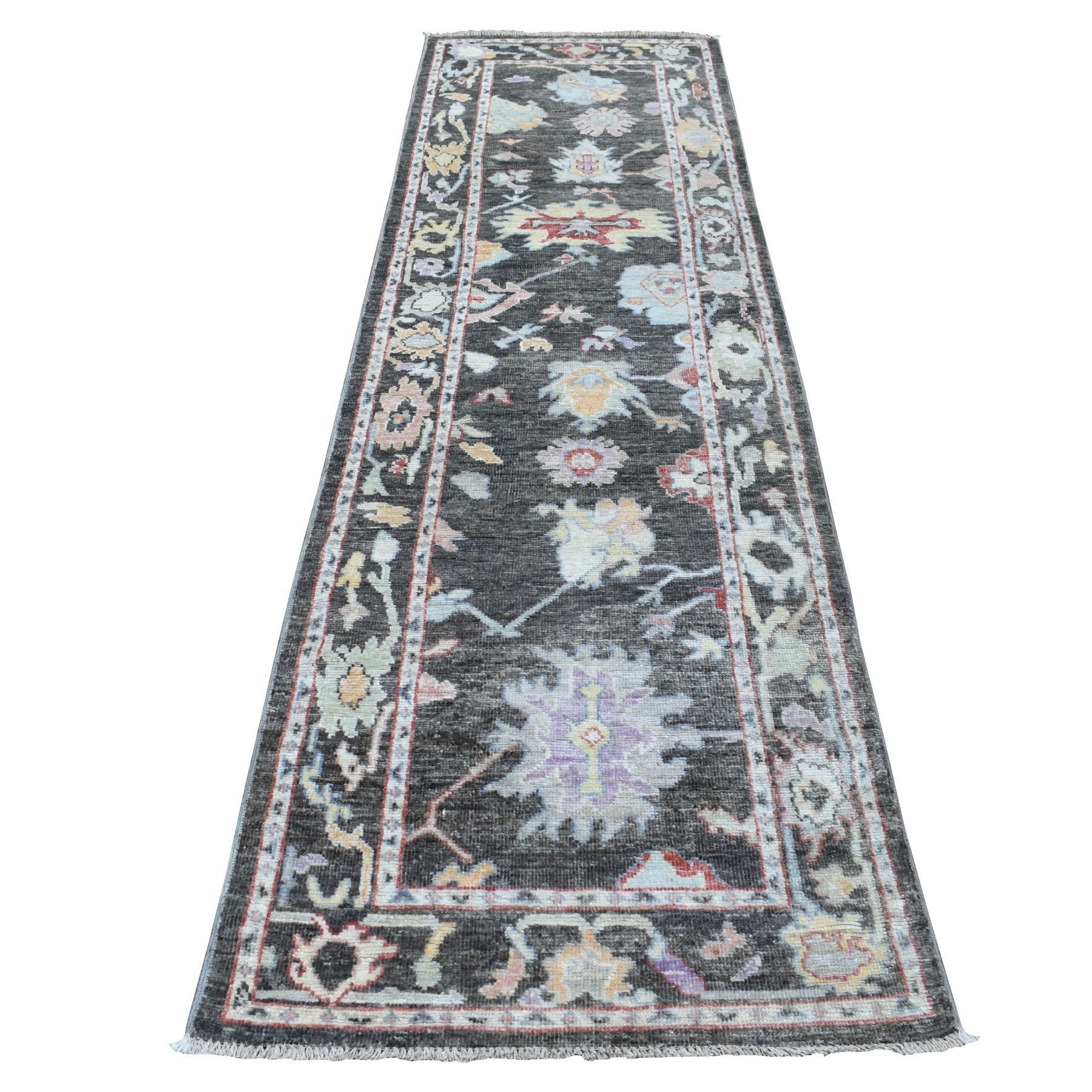 Transitional Wool Hand-Knotted Area Rug 2'9